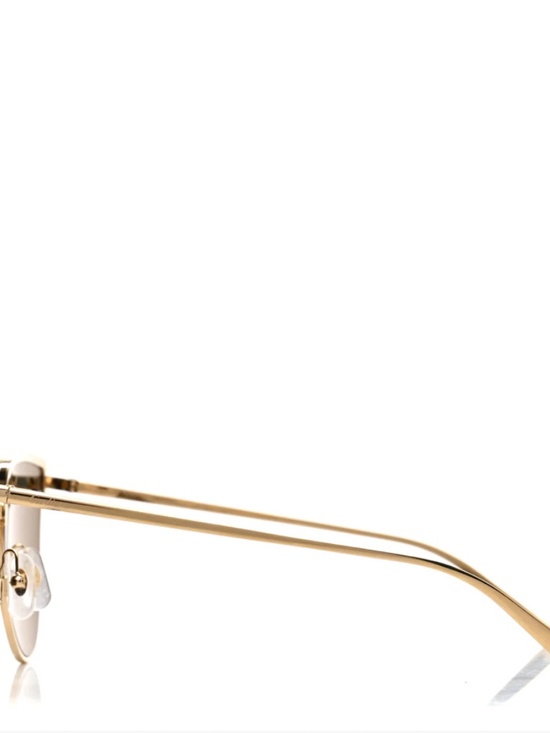 NEW - Authentic Panthere De Cartier Cat Eye Sunglasses CT0198S Gold